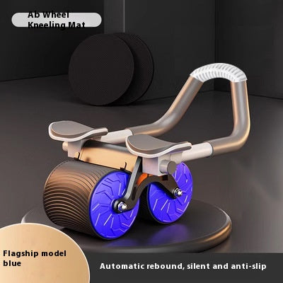 Pro Automatic Rebound Abdominal Wheel with Elbow Supports & Knee Pad