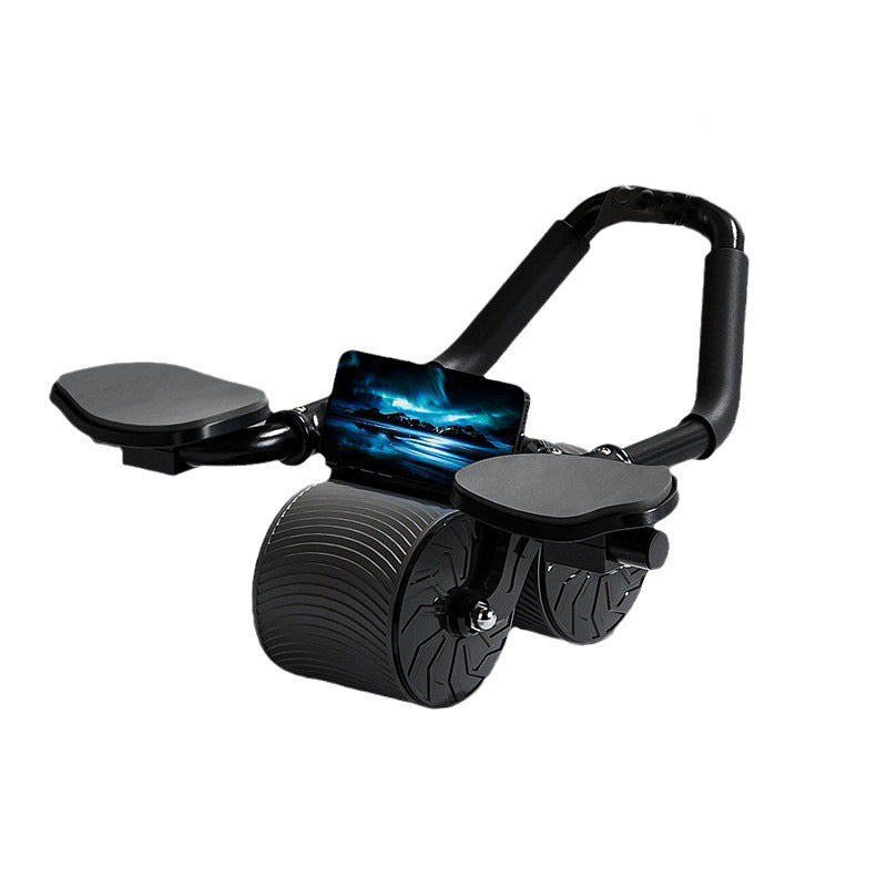 Pro Automatic Rebound Abdominal Wheel with Elbow Supports & Knee Pad