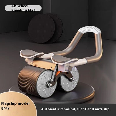 Pro Automatic Rebound Abdominal Wheel with Elbow Supports & Knee Pad