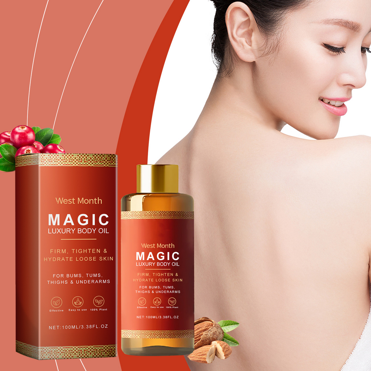 Radiance Bloom™ Soothing Botanical Body & Massage Oil (100ml)
