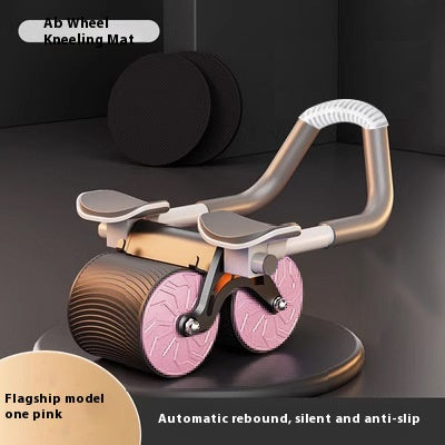 Pro Automatic Rebound Abdominal Wheel with Elbow Supports & Knee Pad