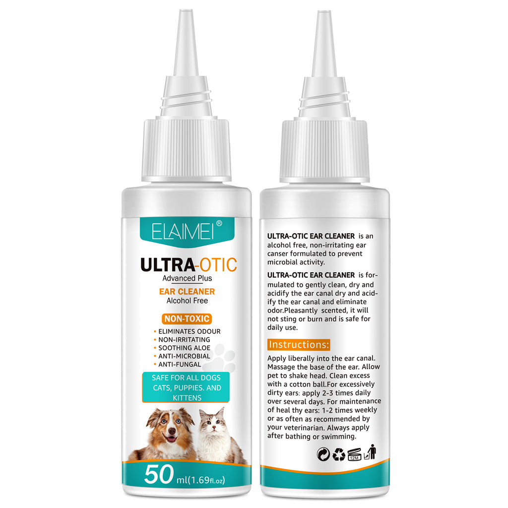 Pure Ear™ Soothing Pet Ear Cleaner Drops & Odour Rinse (50ml)