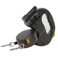 Dua lWalk™ 360° Tangle-Free Dual Retractable Dog Leash with LED Night Light