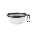 Collapsible Silicone Dog Bowl with Carabiner Clip