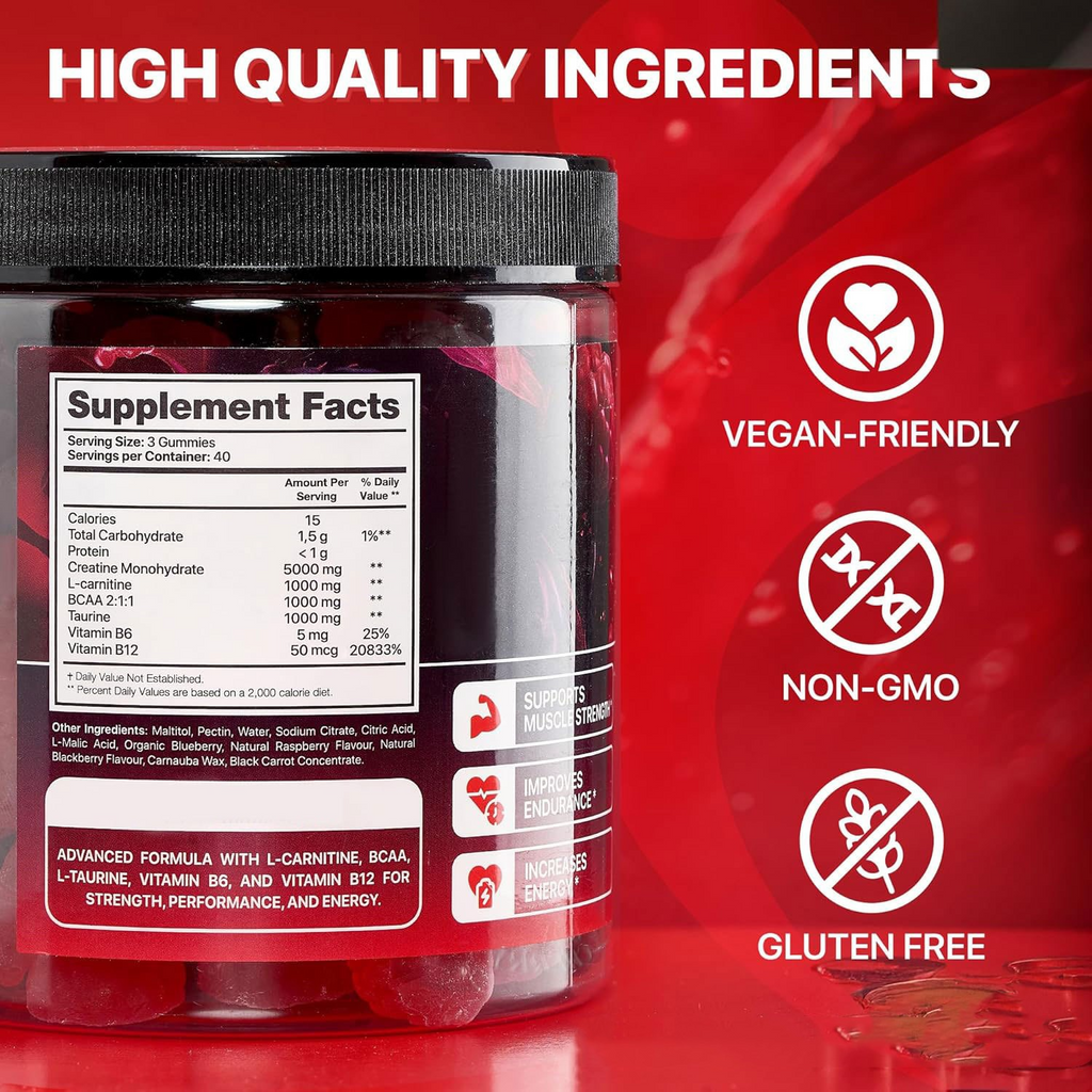 Power & Recovery Creatine Muscle Boost Gummies